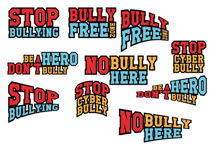 white warn Violence Threats symbol street stop sign school safety red quit no isolated icon end child bullying bully banner background Aggression Abuse 