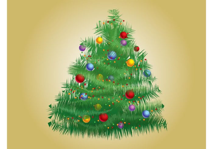 winter Traditions ornaments holidays greeting card festive evergreen tree decorative decorations christmas celebration balls 