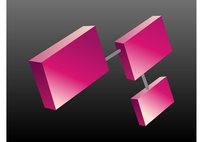 three-dimensional shiny rectangular Rectangles logo icon glossy Geometry Geometric Shape banner 3d 