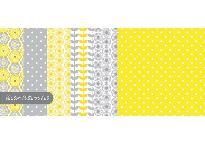 Yellow pattern yellow and gray yellow vector ptterns texture Textile scrapbooking pattern scrapbooking pattern set pattern papers set papers lovely Idea gray pattern gray geometric fun flower fabric Design set design decorative decoration decor colorful background 