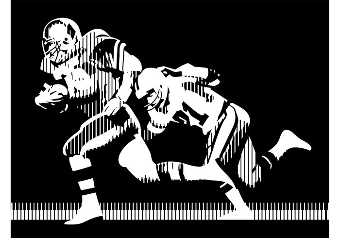 Tackle sport rugby poster pop art players game Championship ball American football 