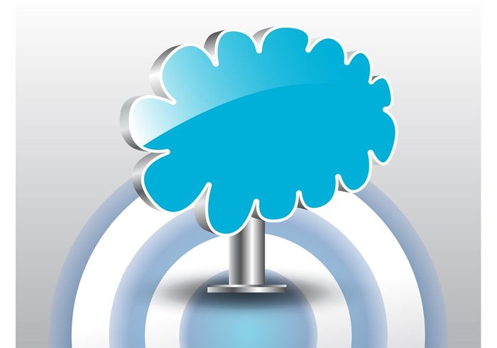 web shiny shapes logos Link label icons glossy Cloud vector button blue banner badge aqua 3d 