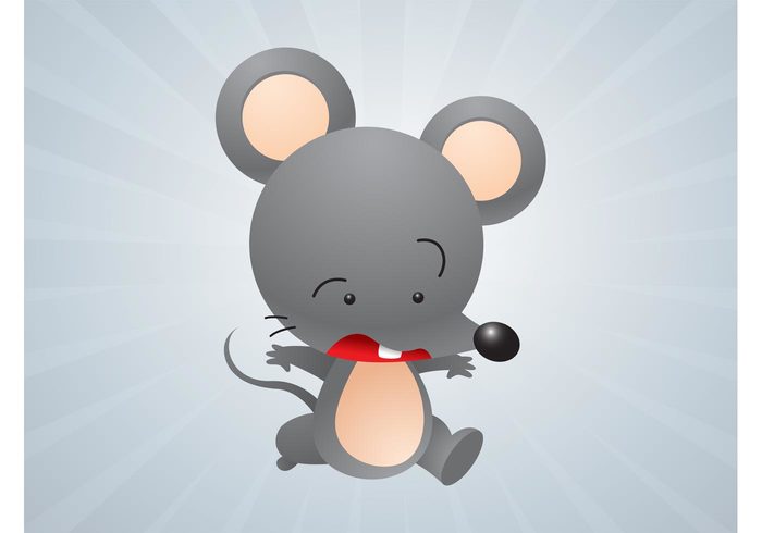 scared run rodent mouse mascot funny comic character cartoon caricature animal 
