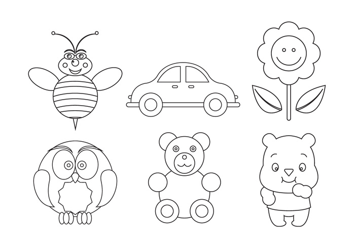 white toy pages owl line isolated happy flower drawing cute colouring coloring pages coloring color character cartoon car book black bee bear animal 