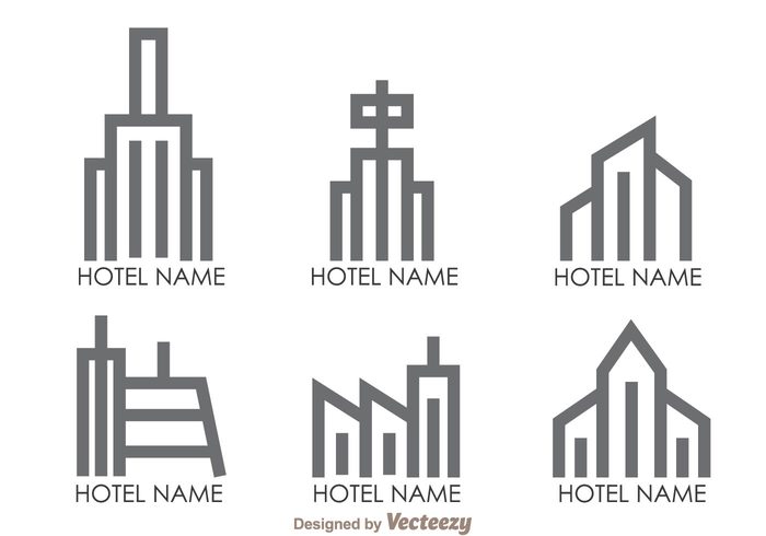 town symbol skyline shape resort logo line hotels logos hotels logo hotel logos hotel logo hotel gray estate building buid big 