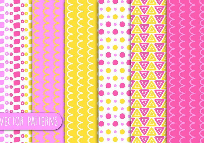 wallpaper vector patterns Textile summer spring pattern paper set paper lovely love line kids illustration happy girly patterns girly pattern geometric fun fabric dots design decorative decoration decor cute colorful background Aztec art abstract 