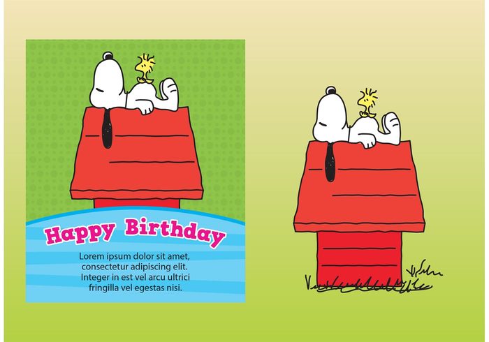 yellow bird woodstock the peanuts gang snoopy invitation snoopy dog snoopy cartoon snoopy birthday card snoopy retro old invitation happy birthday famous dogs dog culture characters Cartoons card birthday card animation 