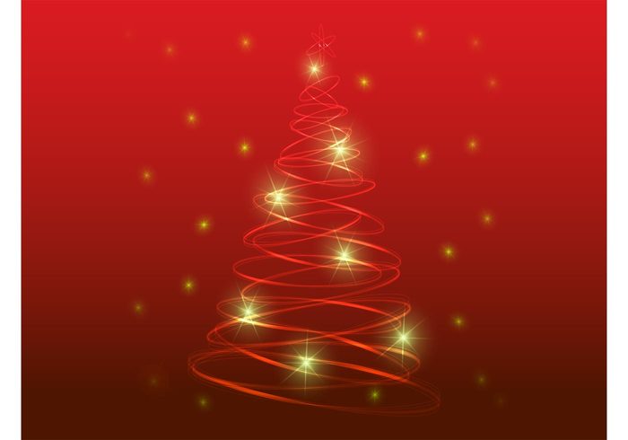 xmas winter stars shiny shines ribbon lines holiday greeting card festive Den cone christmas vector celebration card 