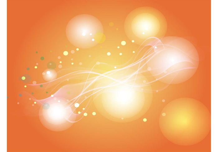 waves warm vector Twist sun orange motion heat glowing glow energy dots curves curl circle bubbles abstract 