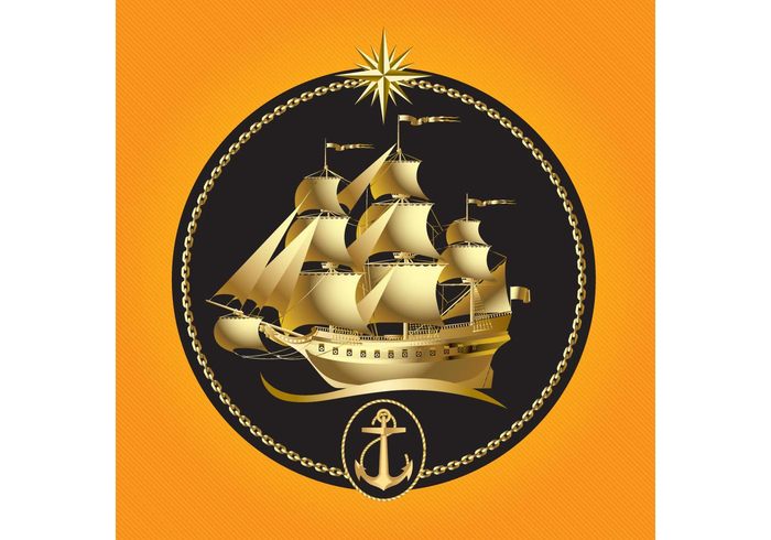 vessel travel old nautical marine Journey holiday gold Galley Galleon flag explorer exploration Discovery cruise captain Buccaneer boat anchor  