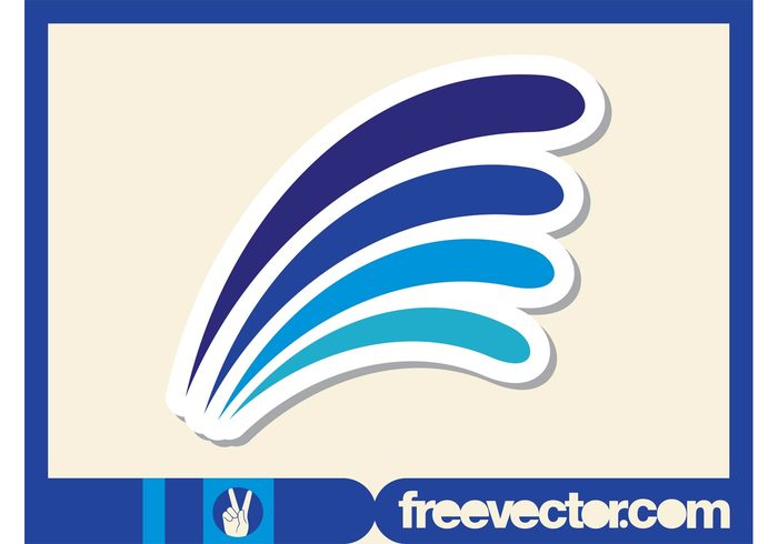 waves wave water stylized sticker sea ocean nature lines icon badge abstract 
