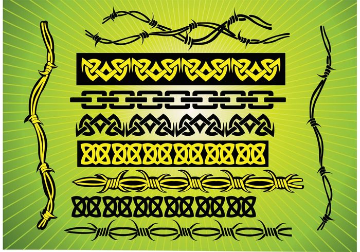 wire tribal traditional tattoo sharp Gothic frame emo element edge drawing design decoration curve culture clip art border barbed wire ancient  