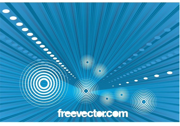 waves wallpaper round pop art perspective lines geometric shapes dots curved circles blue background Background graphics 