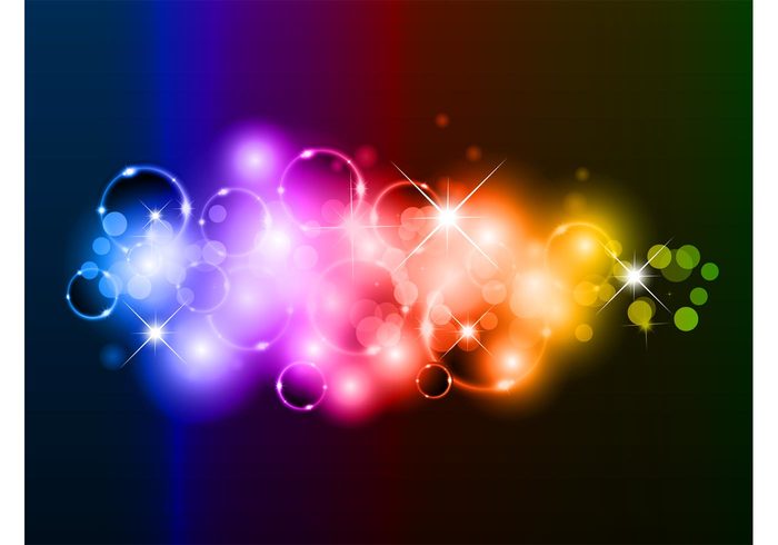 wallpaper sparkles shiny rainbow lights colorful circles bubbles bokeh background backdrop abstract 