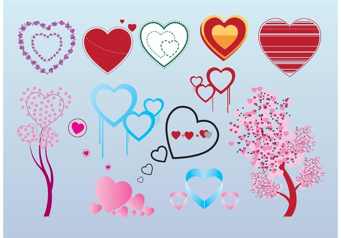 valentines day valentine tree symbol shape romance red pink love leaf Honeymoon hearts heart shape heart happiness february art anniversary 