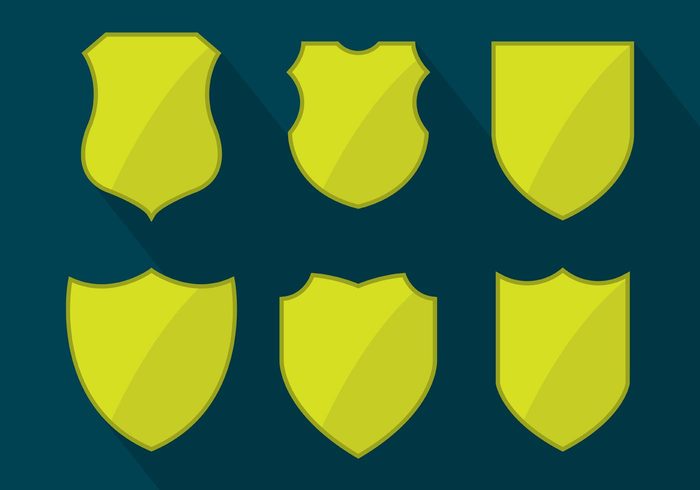 shield shapes shield shape security safety royal protection polished minimal medieval insignia heraldic guard gold frame flat design flat equipment emblem Defence badge arms armour 