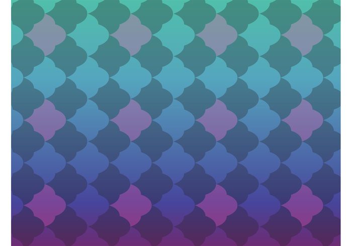 shape shades seamless retro purple pattern green gradient colors cloud blue background vector backdrop 