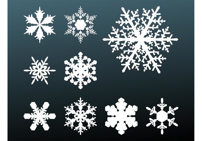 winter stickers snowfall snow silhouettes logos icons ice holidays frosty decorations decals Cold weather climate christmas 