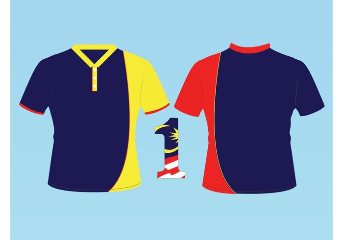 tribute team Stripes of glory star sport shirt number moon Jalur gemilang football flag colors Clothing item 