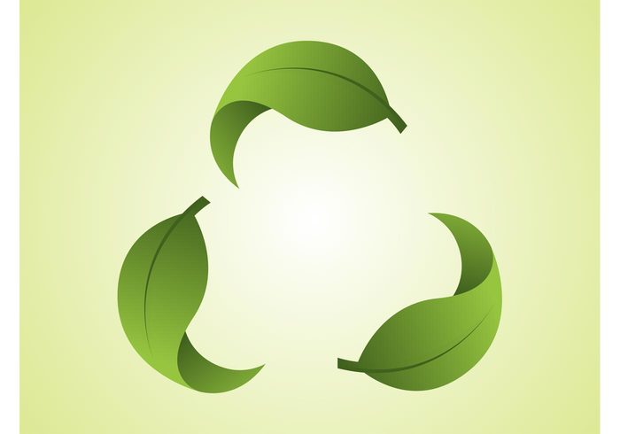 trees template symbol sign recycle plants nature logo icon ecology ecological detailed 