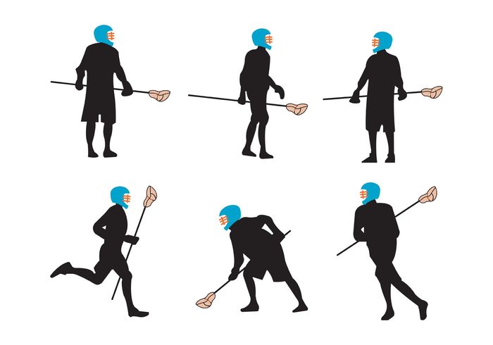 uniform team stick standing sport silhouette shoot run player person people Offense mask man male lacrosse stick lacrosse silhouettes lacrosse players Lacrosse isolated helmet goalie goal game competition boys boy ball Athletic athlete Adult 
