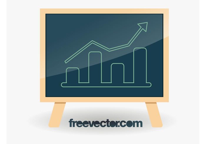 stats statistics information info graphic growth diagram chart blackboard bars bar chart arrow 