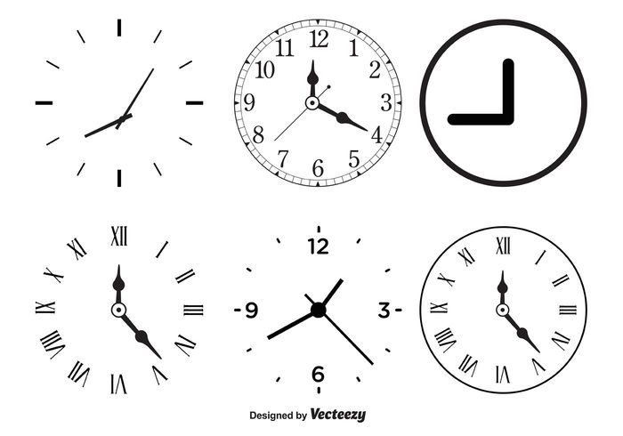 white watch view timer time clock time ticking symbol style simple silhouette sign shape second round roman numbers retro pointer painting outline object numeral numbers number modern minutes minute measurement measure late isolated illustration icon hour hand graphic face element dial Design Elements design Deadline contour concept Clockwork clockwise clock vectors clock shapes clock circle black background arrow 