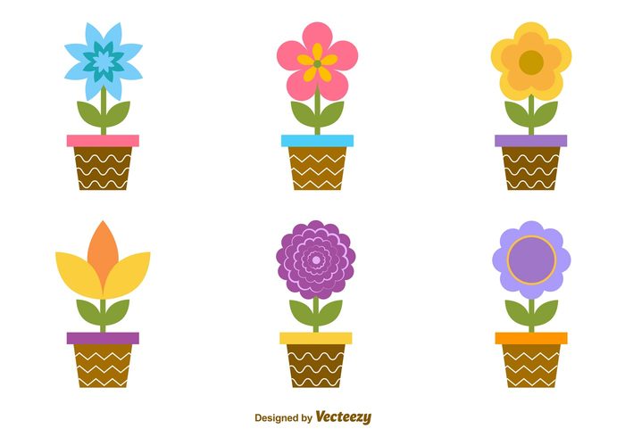 tulip summer spring simple set season potted pot plant pictogram nature leaf isolated icons icon home gardening gardener flowerpot flower floral flora decoration cute clipart cartoon botany botanical blossom bloom 