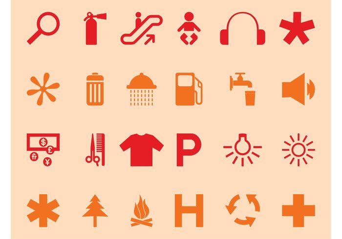 water tree symbols symbol sun shower search recycle money lightbulb icons icon fuel flames fire baby 