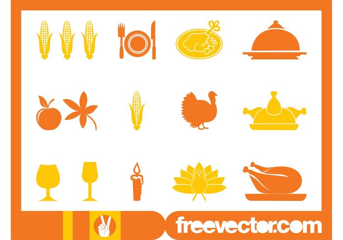turkey thanksgiving Roast turkey plate Meals meal leaf knife icons icon holiday fork food eat dish cutlery corn on the cob corn celebration candle apple animals 
