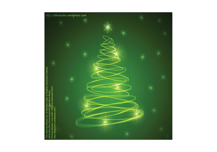 vibrant tree luminous Inc. greeting glow colorful christmas allonzo abstract 