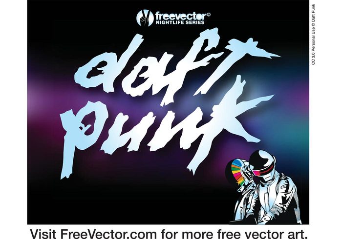 typography technology techno producer popular mask machine logo house helmet Fusion france Duo DJ disco Daft punk cool band 
