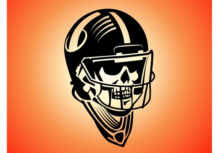Undead Supernatural sports skull sketch skeleton pencil mascot helmet Grid iron football drawing creature bones 