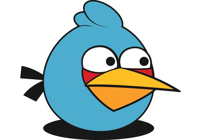 video game game character cartoon blue bird angry bird 