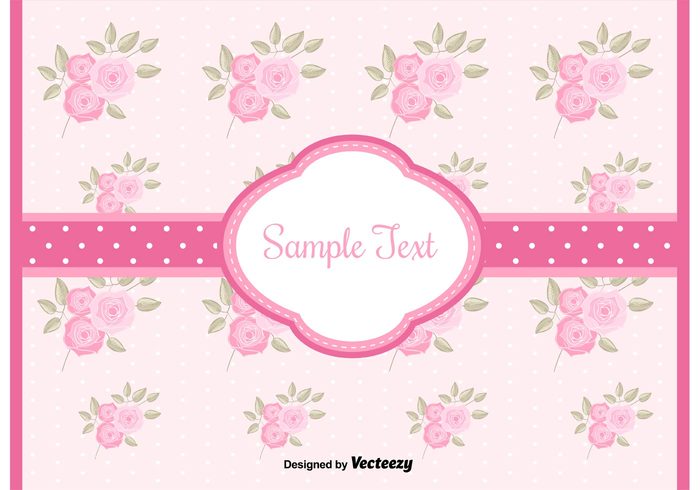 vintage rose vintage vector stationery shabby chic shabby scrap roses romantic retro pretty pattern paper love label invitation free flowers floral fabric elements element dot design chic background 