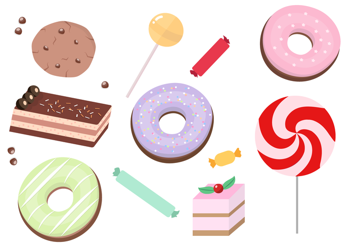 Treat sweets sweet sugar Popsicle pop peppermint candy Lollypop kids holiday food donut dessert chocolate chip cookies chocolate cake chocolate childhood celebration candy cake slice isolated cake baked 