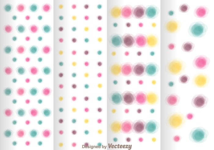 watercolors wallpaper texture Textile shape seamless repeat Polka pattern dot curve colorful circle backdrop 