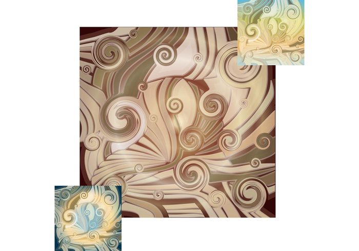 wavy waves swirl pattern background abstract 