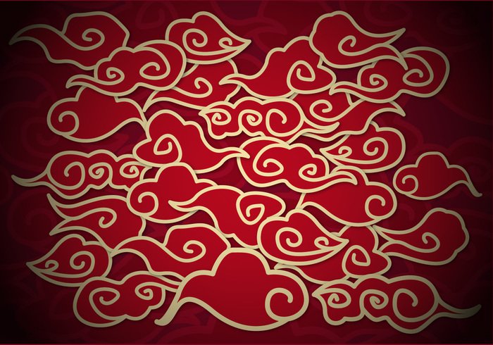 wind weather wallpaper vector traditional texture swirls swirl style spiral sky seamless retro red outlines oriental old nature natural lucky luck lines line Japanese japan image illustration graphic gold element eastern east design decorative decoration curve culture cloudy Cloudscape clouds cloud chinese china background backdrop Asian asia art antique abstract  