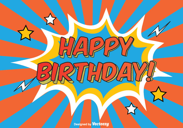 Comic Style Happy Birthday Illustration 124287 WeLoveSoLo