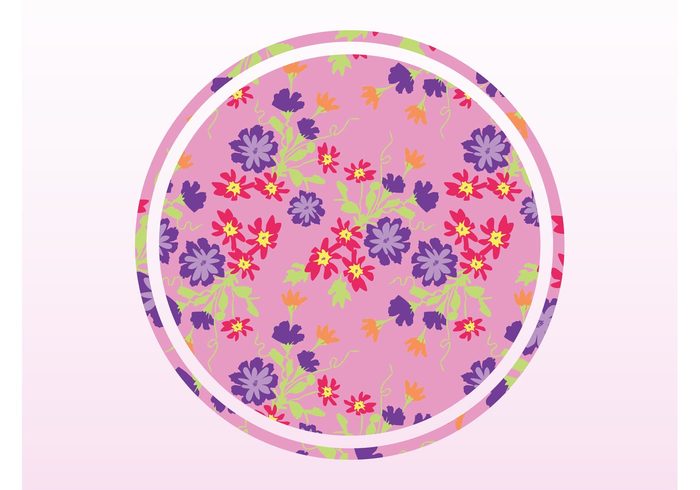 Stems spring round plants petals nature leaves Geometric Shape flowers floral circle blossoms bloom 