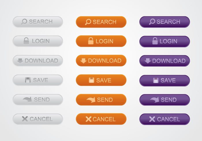 web elements web 2.0 web search save icons find download buttons 