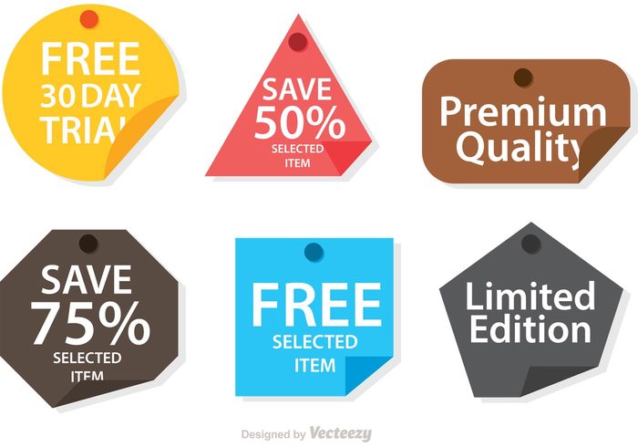 top offer text stickers star special offer sign shadow promotion product note modern message label hot deal free trial free dark colorful color click here circle button banner badge 30 day free trial 
