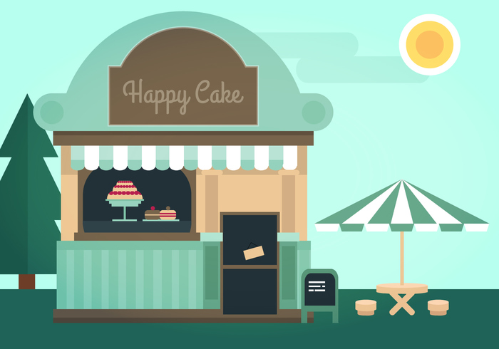 umbrella sweets shop sweets sun shop Place outside outdoors green food cake shop cake building architecture 