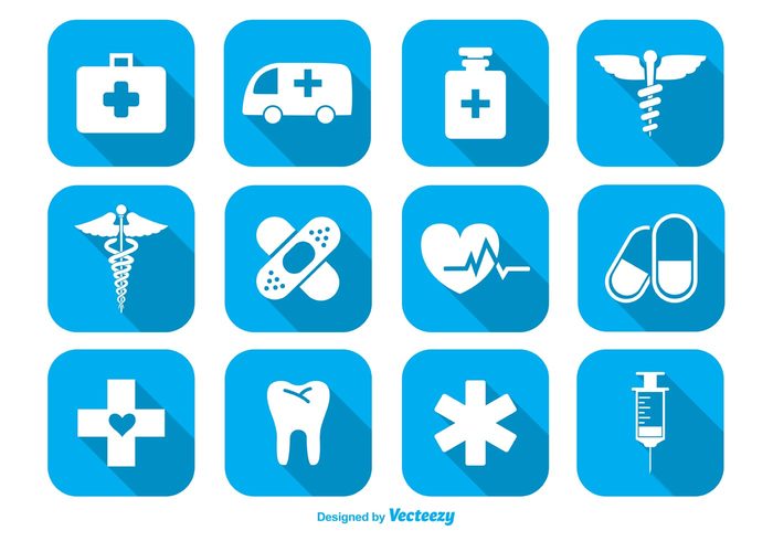 trendy Tooth thermometer syringe symbol sign set Services science pill pharmacy people medicine medical long shadow lifestyle internet Illness icon hospital heartbeat heart Healthy first aid emergency doctor Dentistry dentist clinic care cardiogram capsule button blue icons blue icon blue background Ambulance aid 