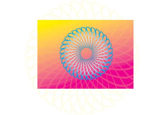 wave style spiral rotate motion graphics gradient curve curl colorful color circle blue background backdrop art abstract  