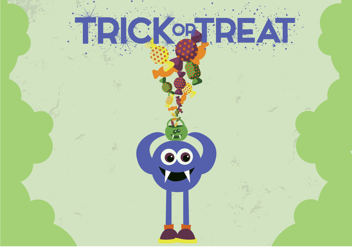 trick-or-treat trick Treat spooky scary party monster cartoon monster kid halloween monster halloween candy halloween cute celebration candy 