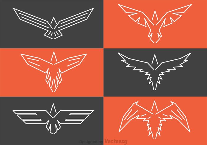 symmetric shape predator power outline logo hawk logos hawk logo hawk fly falcon eagle bird mascot bird logo bird animal abstract hawk abstract bird  