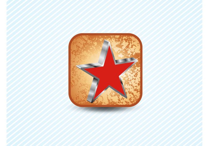 textures symbols square shapes rust program mobile grunge distress decal communism button apps app 3d 