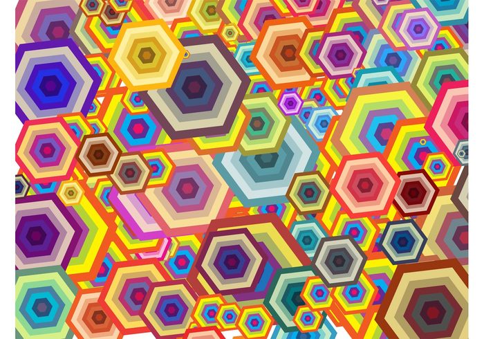 wallpaper template pop art hexagons Geometry geometric shapes background backdrop abstract 